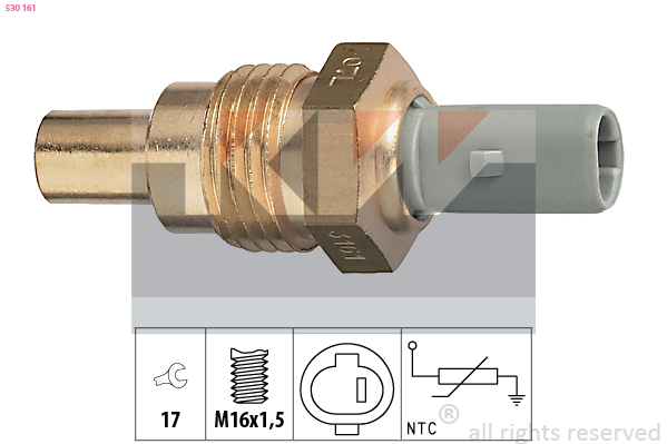 Senzor,temperatura lichid de racire 530 161 KW